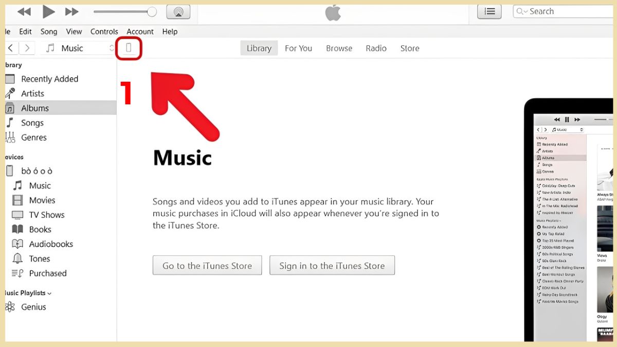 Cách cập nhật iOS bằng iTunes trên máy tính chi tiết bước 2
