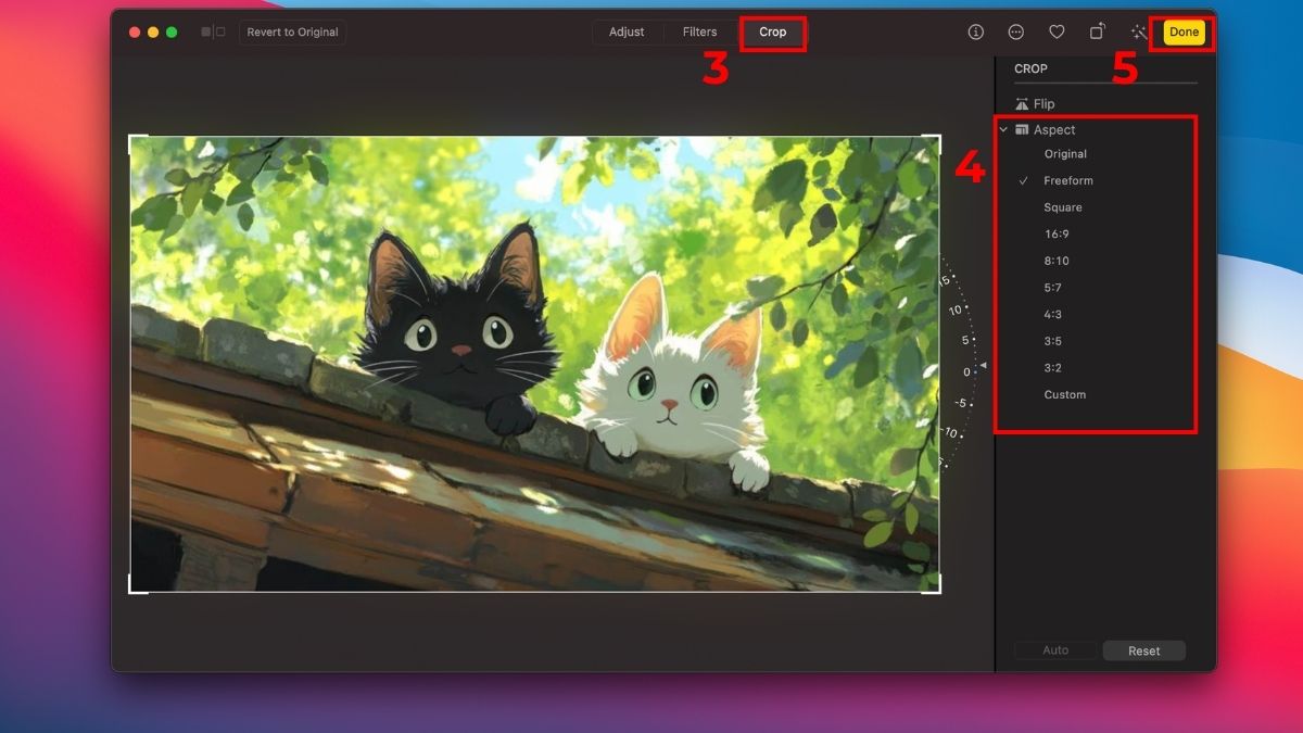 Cắt ảnh trên MacBook bằng ứng dụng Photos của Mac bước 3