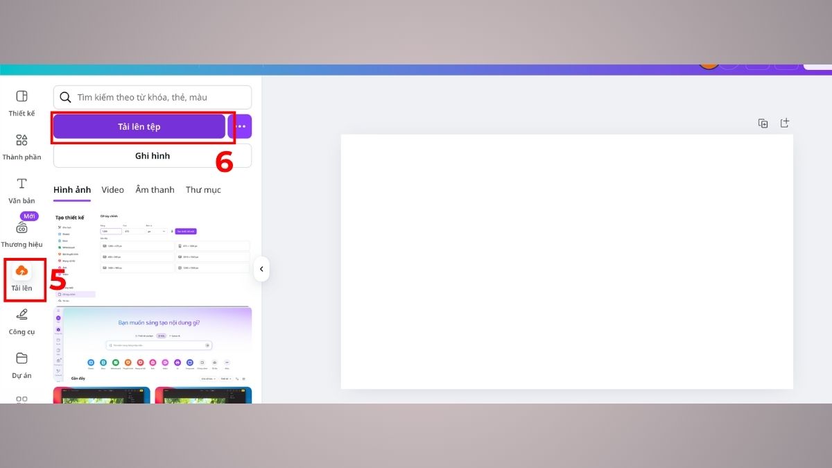 Sử dụng Canva để cắt ảnh trên MacBook bước 3