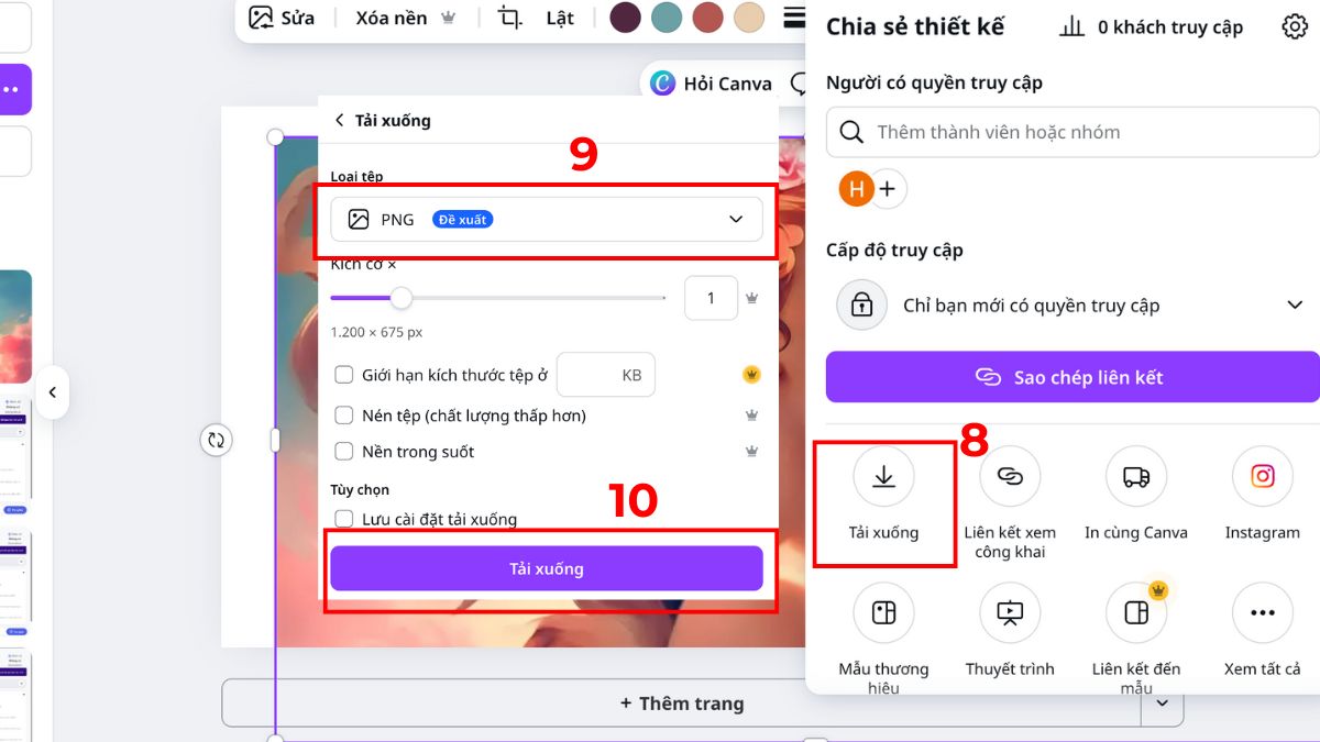 Sử dụng Canva để cắt ảnh trên MacBook bước 5