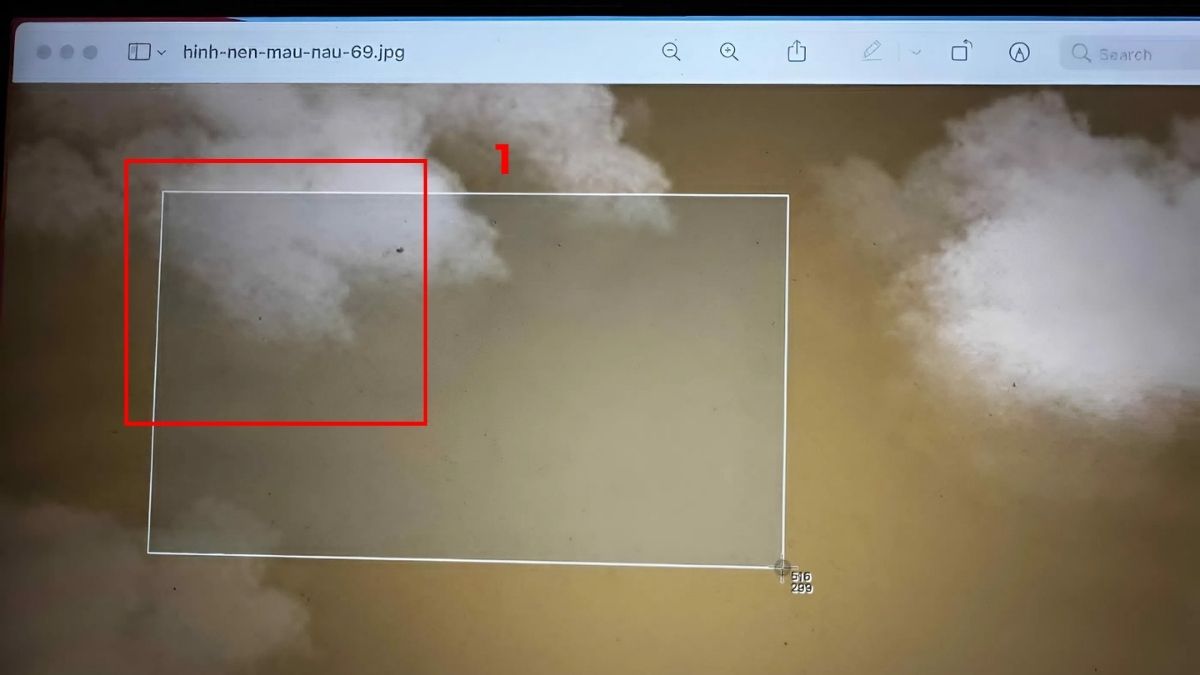Cắt ảnh từ ảnh chụp màn hình bước 1