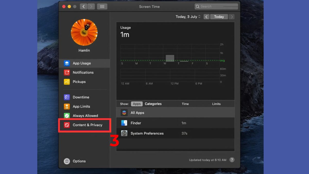 Cách chẵn một trang web tr6n máy tính ở Safari trên MacBook bước 2