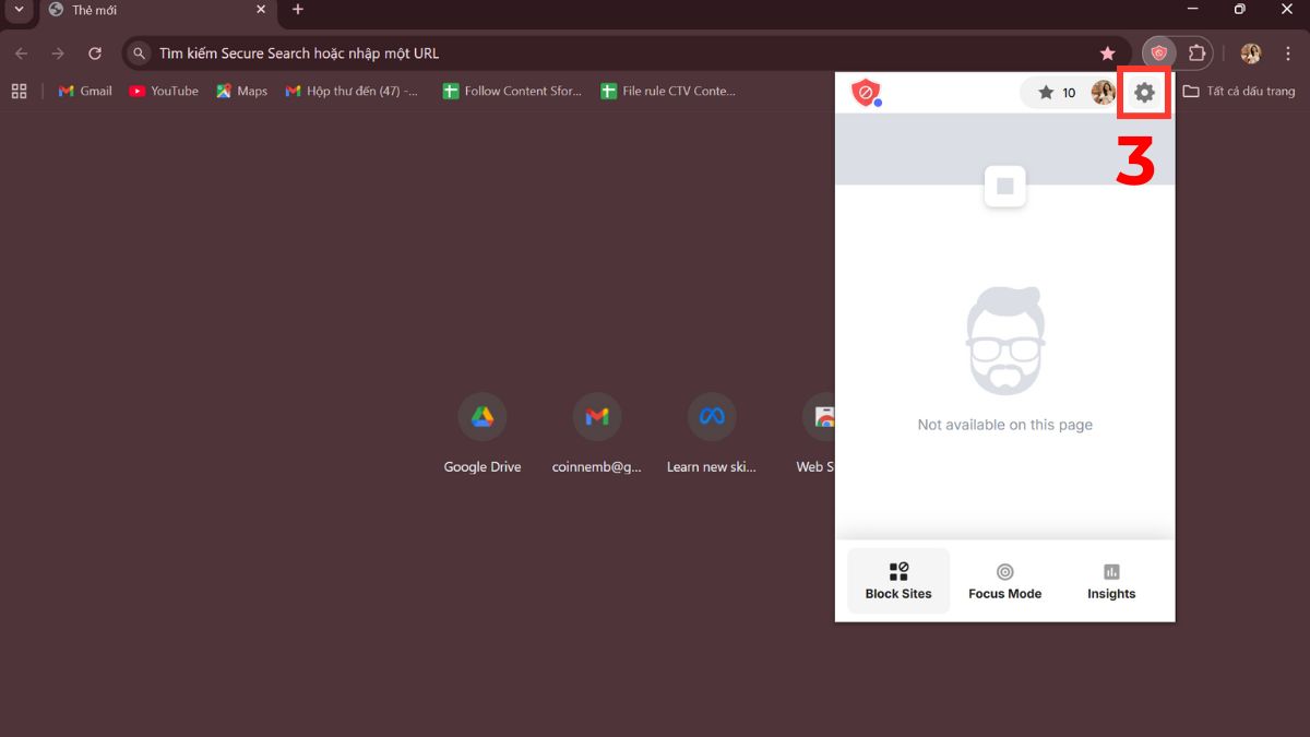 Cách sử dụng tiện ích BlockSite để chặn trang web trên máy tính bước 2