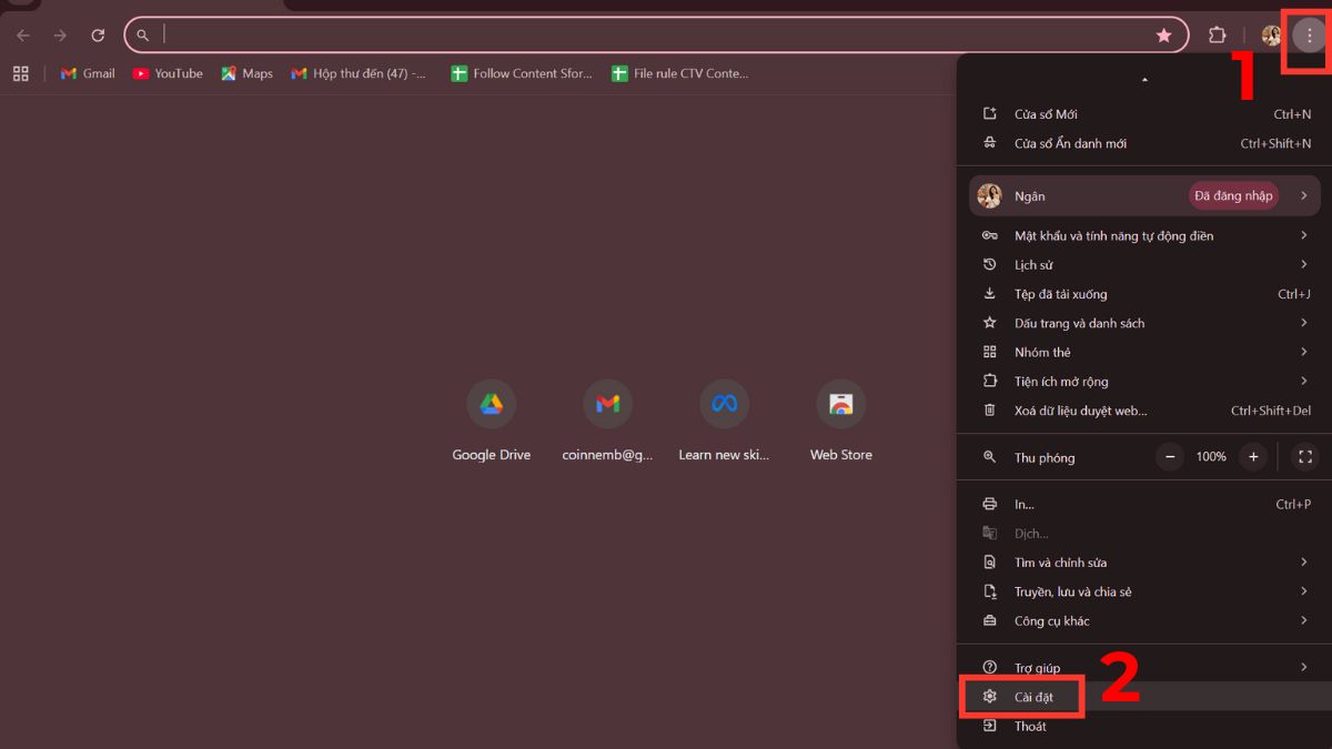 Cách chặn một trang web trên Chrome bước 1
