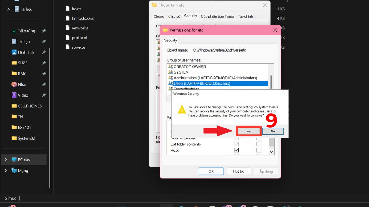 Cách chỉnh file host trên Windows bước 3 2