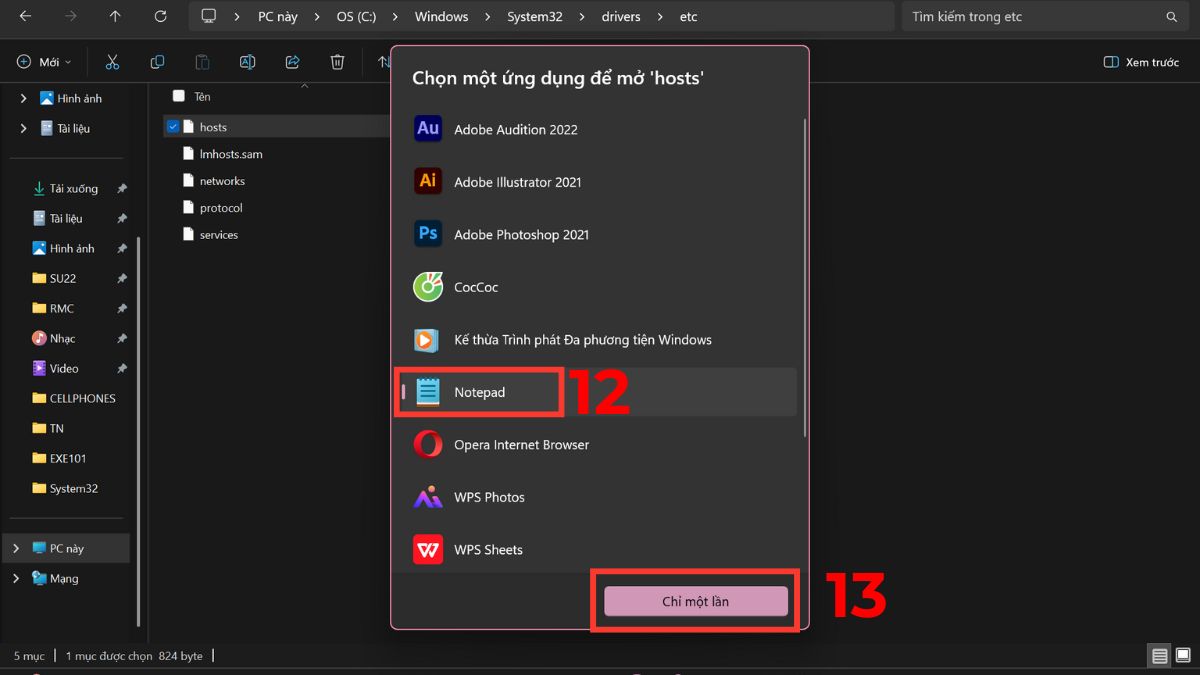 Cách chỉnh file host trên Windows bước 4 1