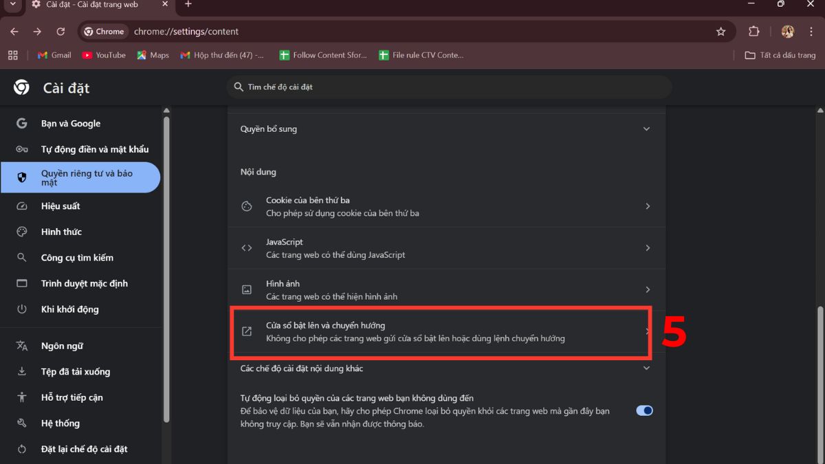 Cách chặn một trang web trên Chrome bước 3