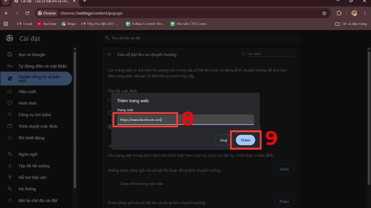 Cách chặn một trang web trên Chrome bước 4 1