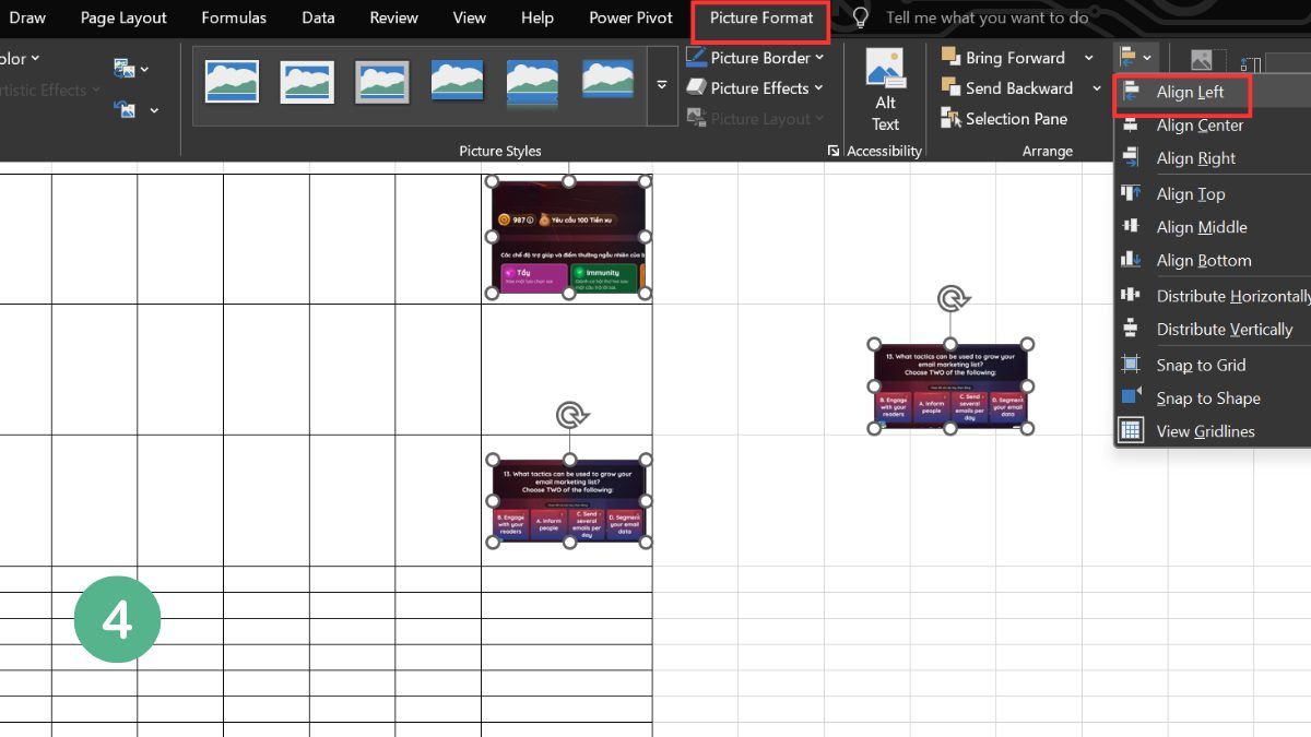 Hướng dẫn cách chèn ảnh vào Excel vừa ô đơn giản bước 4
