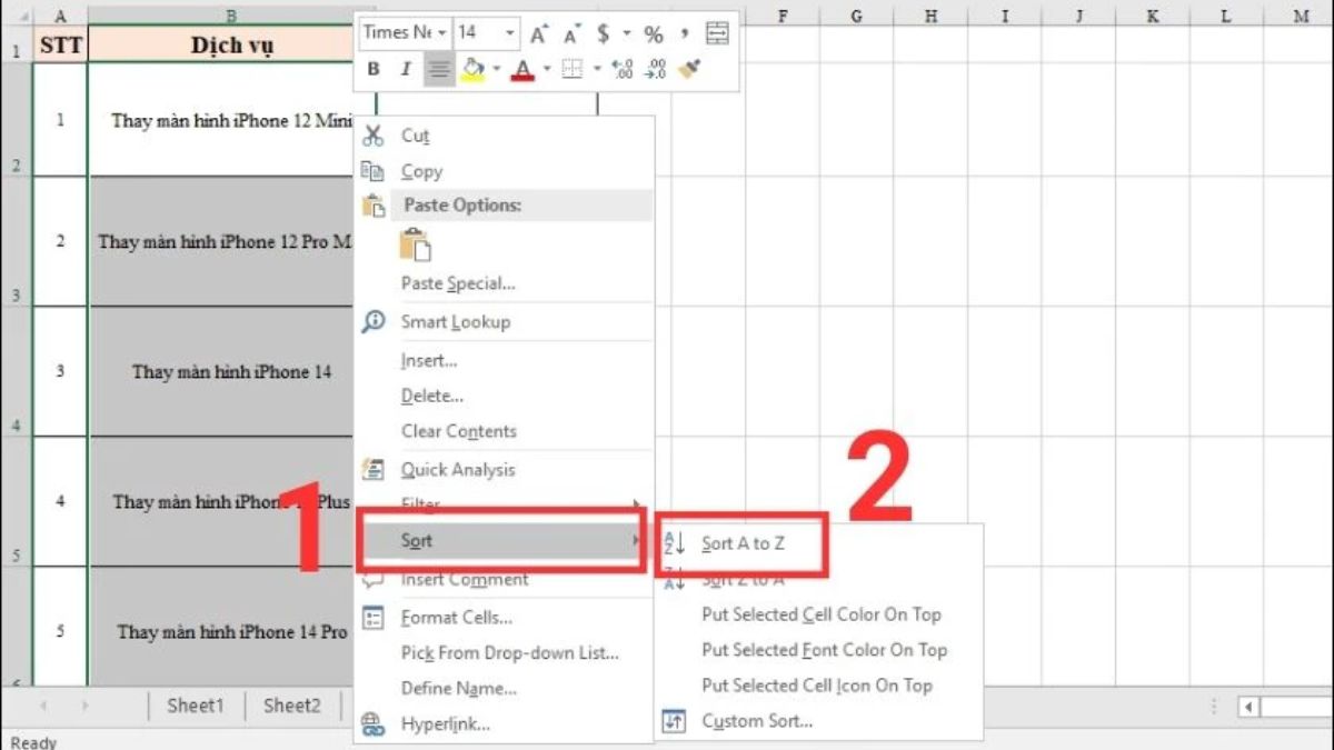 Cách chèn ảnh hàng loạt vào Excel bước 1