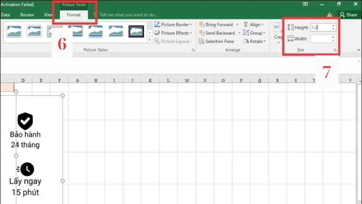 Cách chèn ảnh hàng loạt vào Excel bước 4