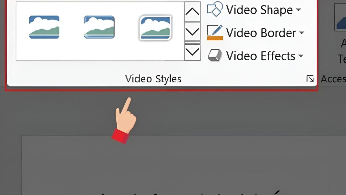 Hiệu ứng trong suốt cho video sau khi chèn vào PowerPoint bước 2 (Hình minh họa)