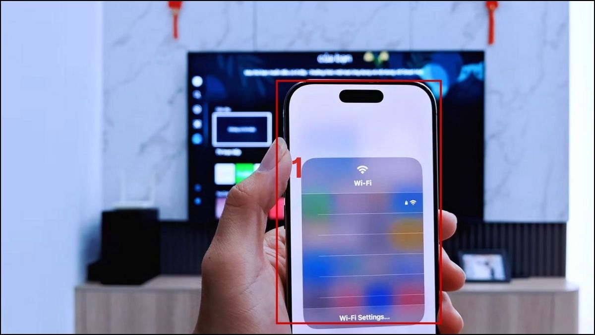 Trình chiếu màn hình iPhone lên tivi Sony bằng AirPlay bước 1