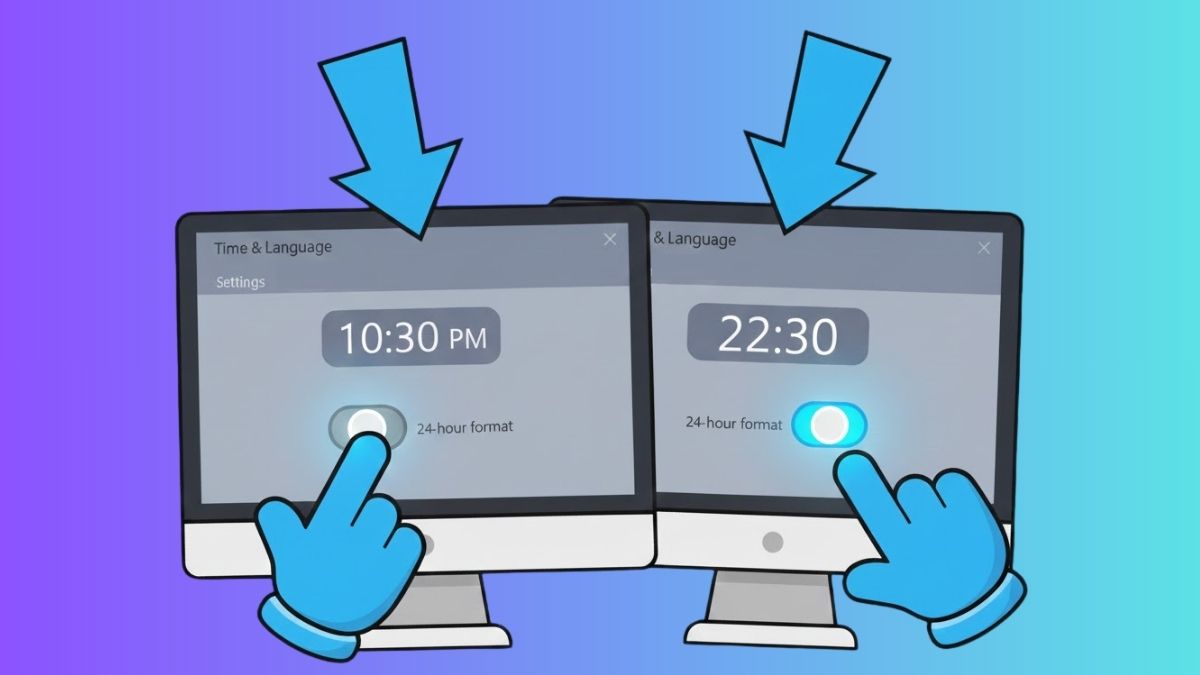 Hướng dẫn cách chỉnh 24 giờ trên máy tính Win 10, 11 chi tiết