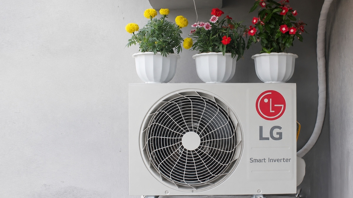 Dàn nóng đặt sai vị trí dẫn đến tản nhiệt kém khiến máy lạnh LG không lạnh