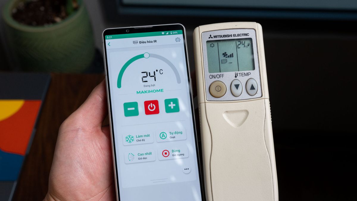 Sử dụng các ứng dụng điều khiển máy lạnh trên điện thoại