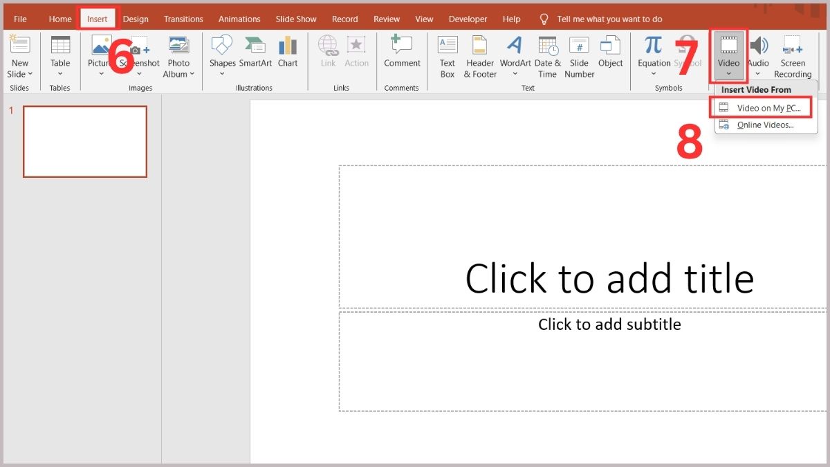 Chỉnh tốc độ video trong PowerPoint bằng trang web bước 3