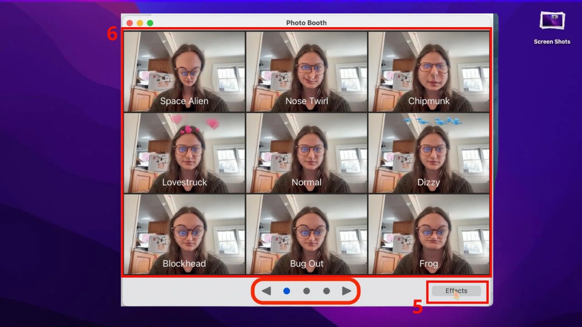 Cách chụp ảnh bằng laptop hệ điều hành macOS bước 3