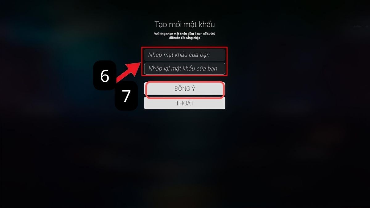 Hướng dẫn cách tạo tài khoản FPT Play trên tivi bước 4