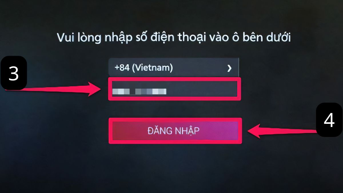 Hướng dẫn cách đăng nhập FPT Play trên tivi đơn giản bước 3