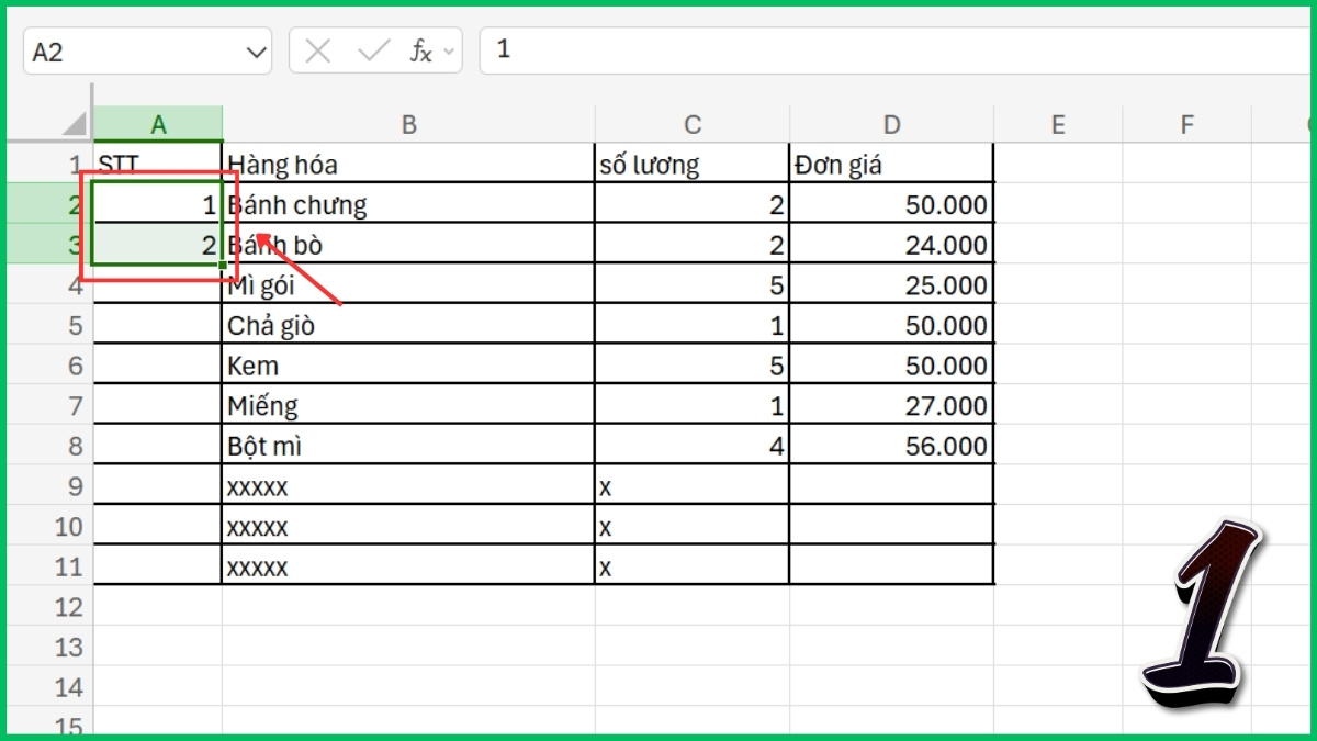 Lợi ích của việc đánh số thứ tự trong Excel