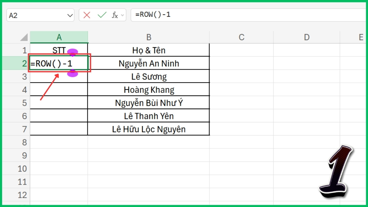 Đánh số thứ tự trong Excel bằng Fill Series bước 3