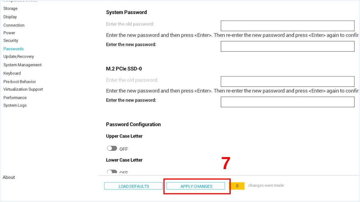 Xác nhận thay đổi mật khẩu