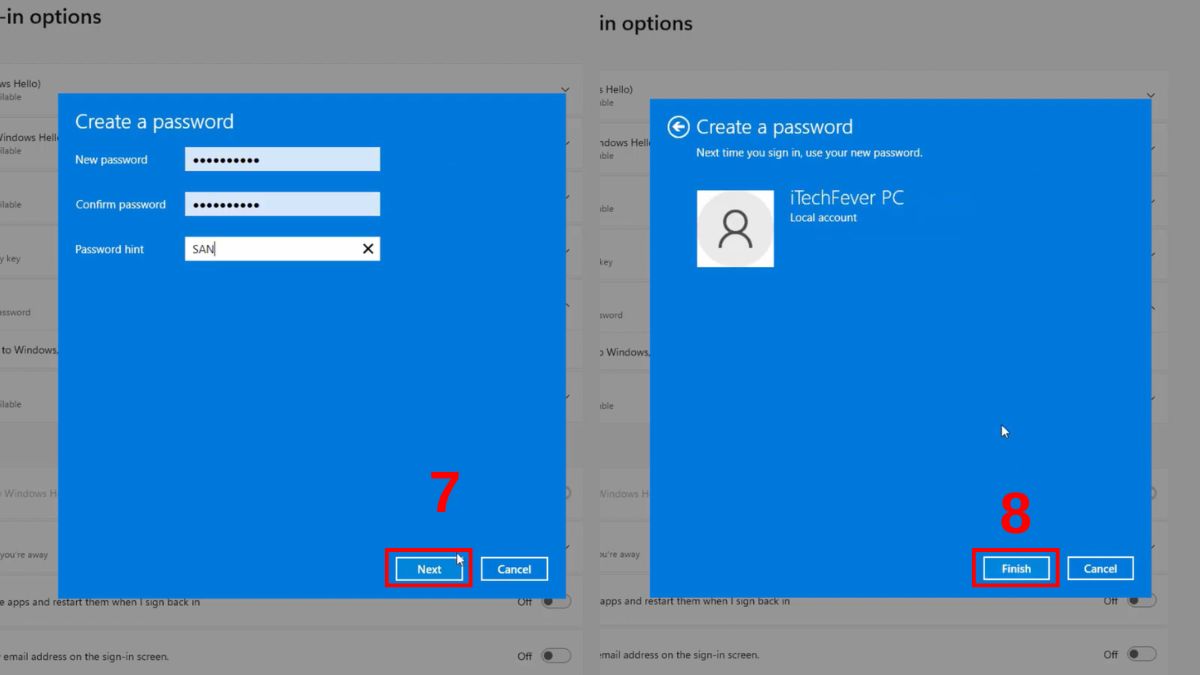 Xác nhận để cài đặt mật khẩu của laptop DELL thành công