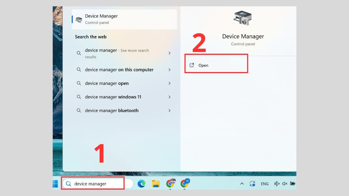 Cách cập nhật driver bước 1