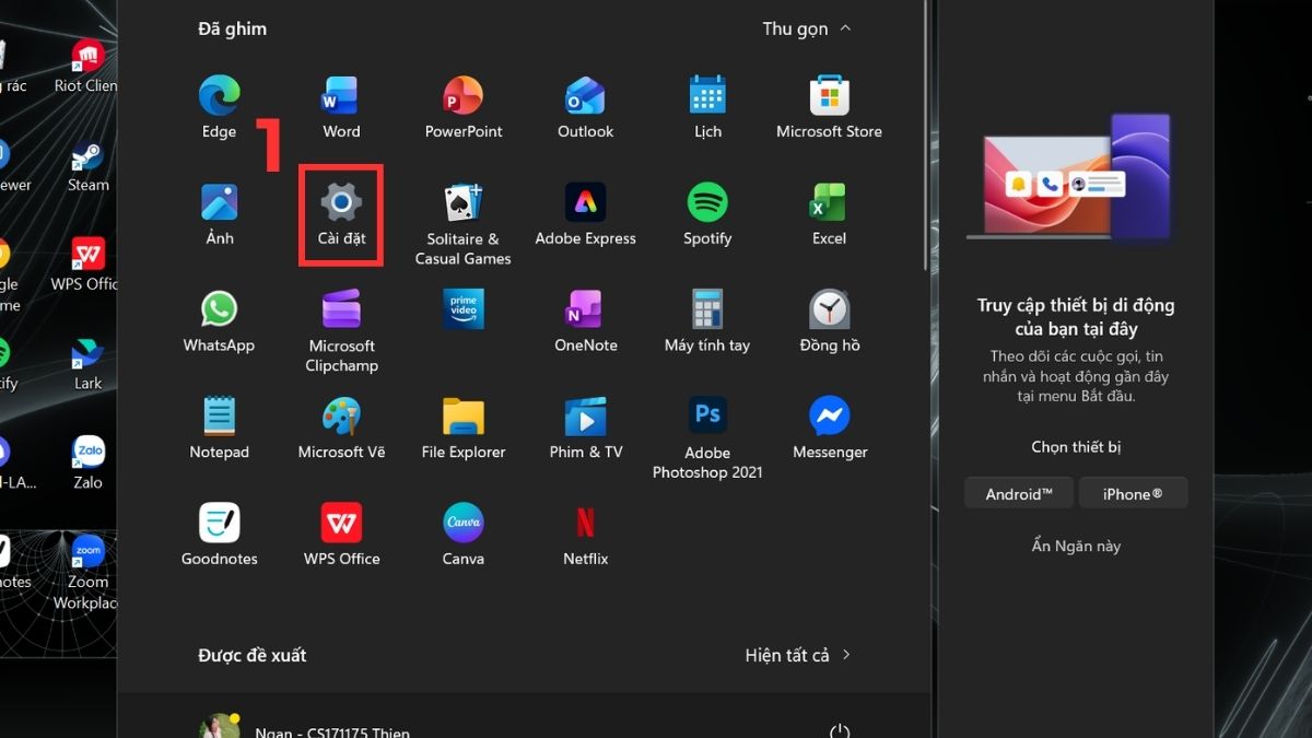 Cách di chuyển ứng dụng sang ổ đĩa khác Windows 10 bước 1
