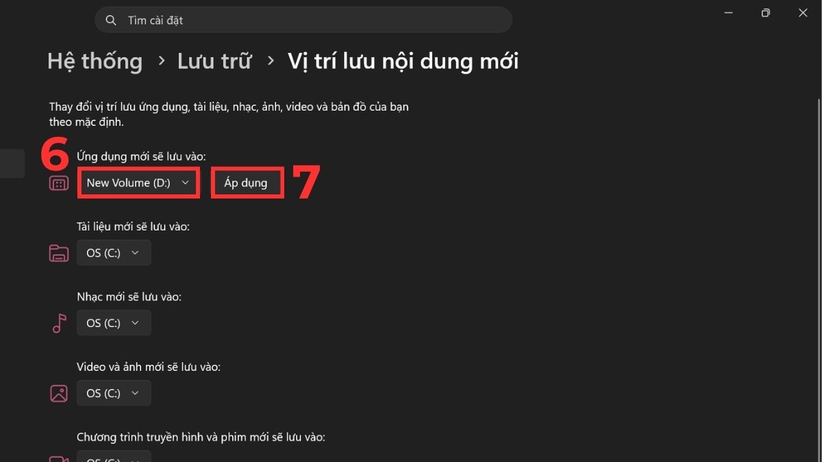 Cách thay đổi đường dẫn cài đặt mặc định của ứng dụng bước 4