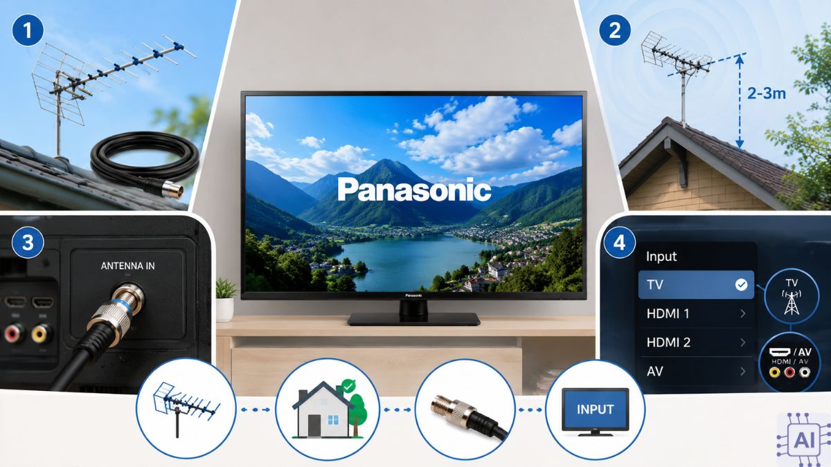 Chuẩn bị trước khi dò kênh tivi Panasonic