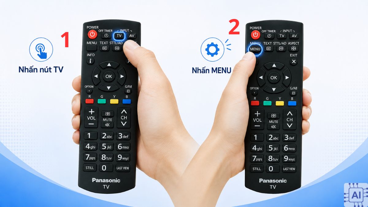 Cách dò kênh tự động bước 1