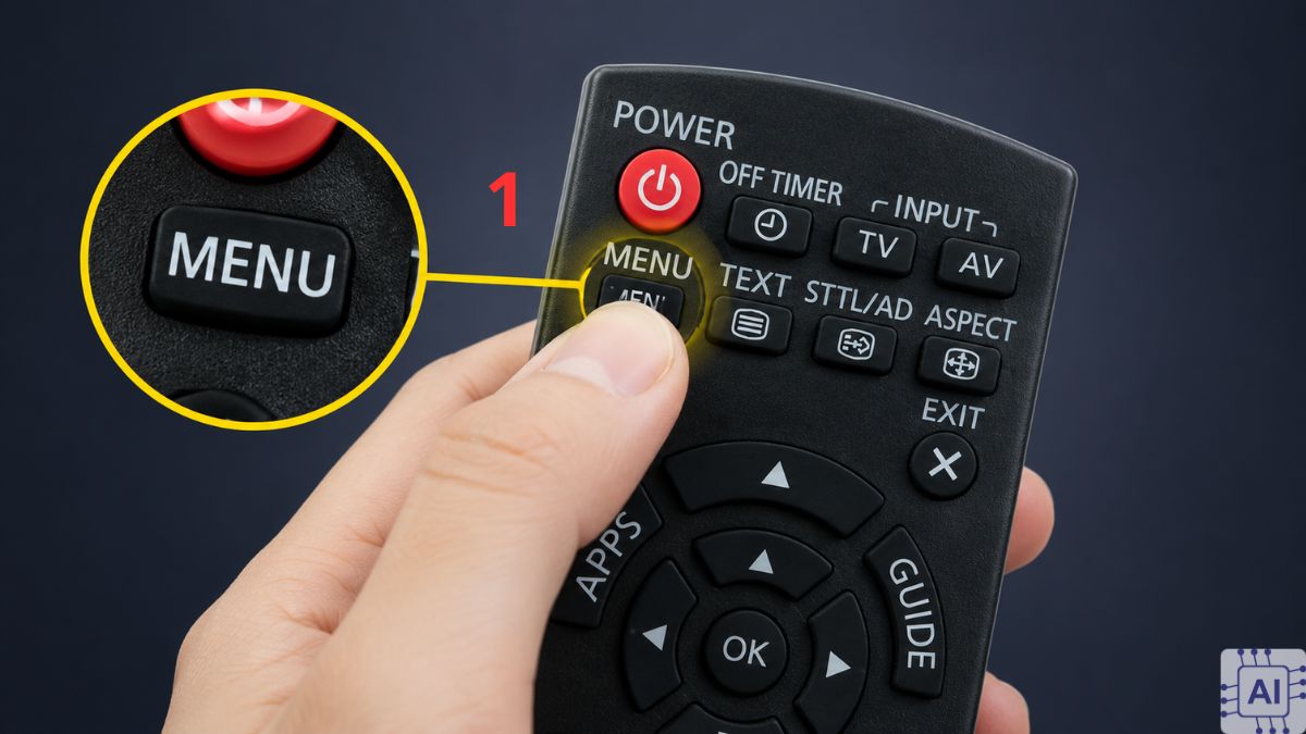 Cách dò kênh thủ công trên tivi Samsung bước 1