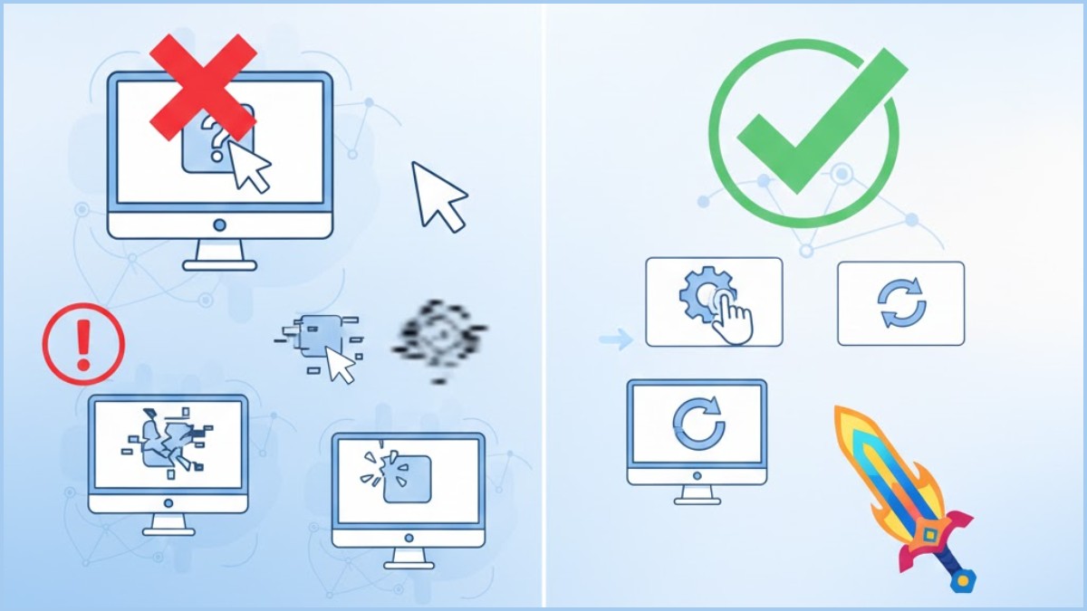 Một số lỗi thường gặp khi đổi con trỏ chuột và khắc phục