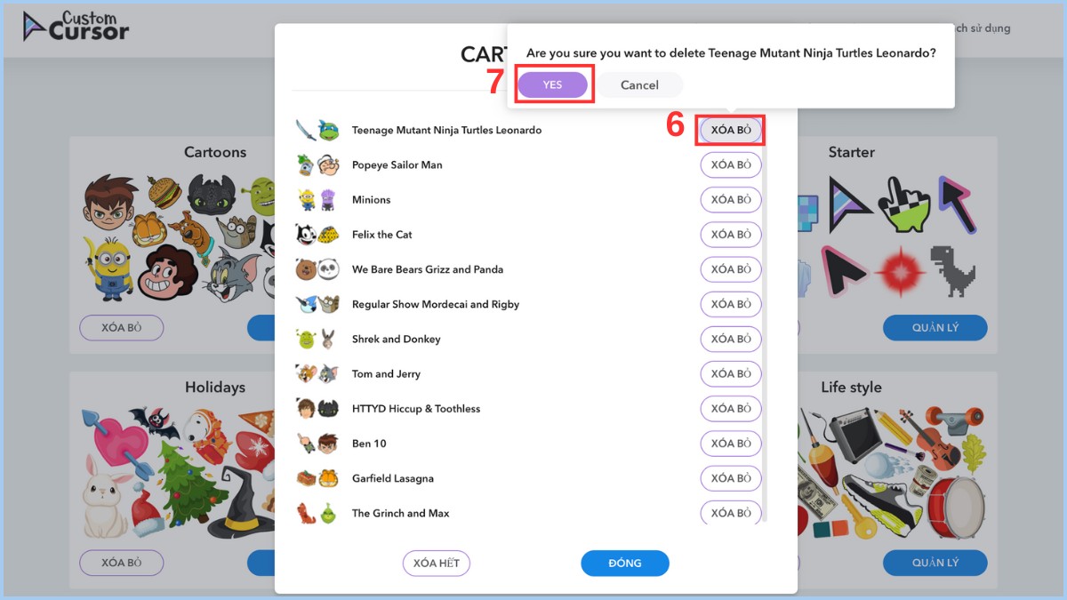 Thay đổi biểu tượng chuột bằng cách sử dụng Web bước 3 1