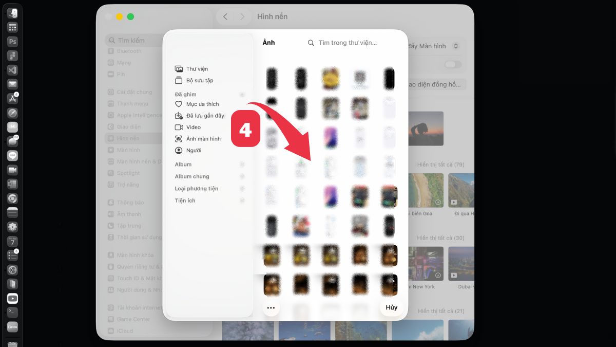 Cài hình nền máy tính MacBook bằng ảnh cá nhân bước 3