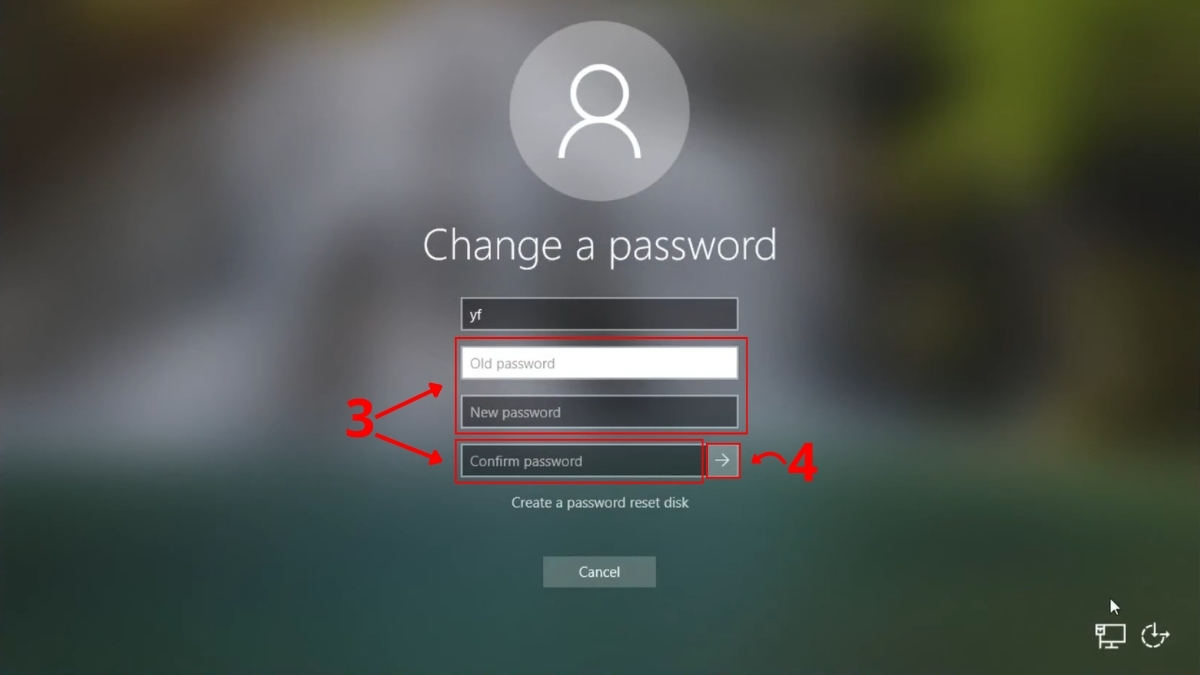 Đổi mật khẩu bằng tổ hợp phím Ctrl + Alt + Delete bước 3