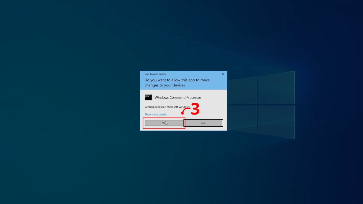 Thay đổi mật khẩu qua Command Prompt bước 2