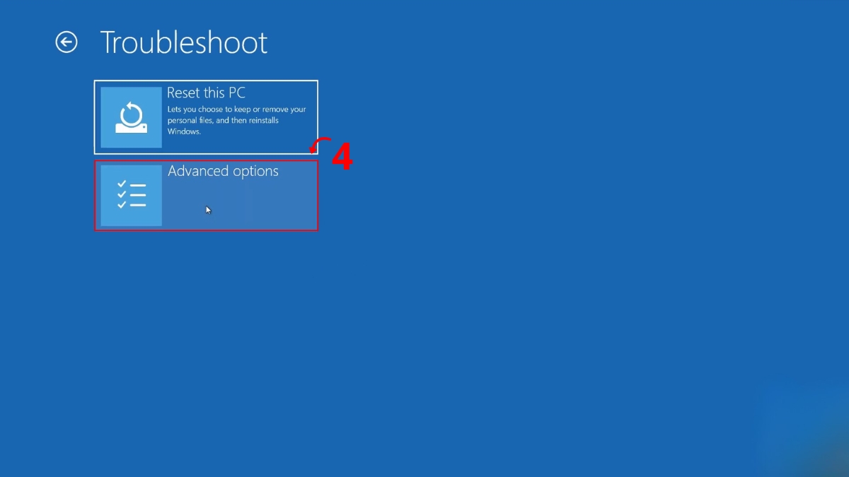 Khôi phục máy bằng chế độ Safe Mode hoặc Command Prompt bước 3