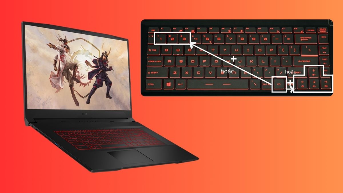 Đổi màu bàn phím laptop MSI bằng phím tắt