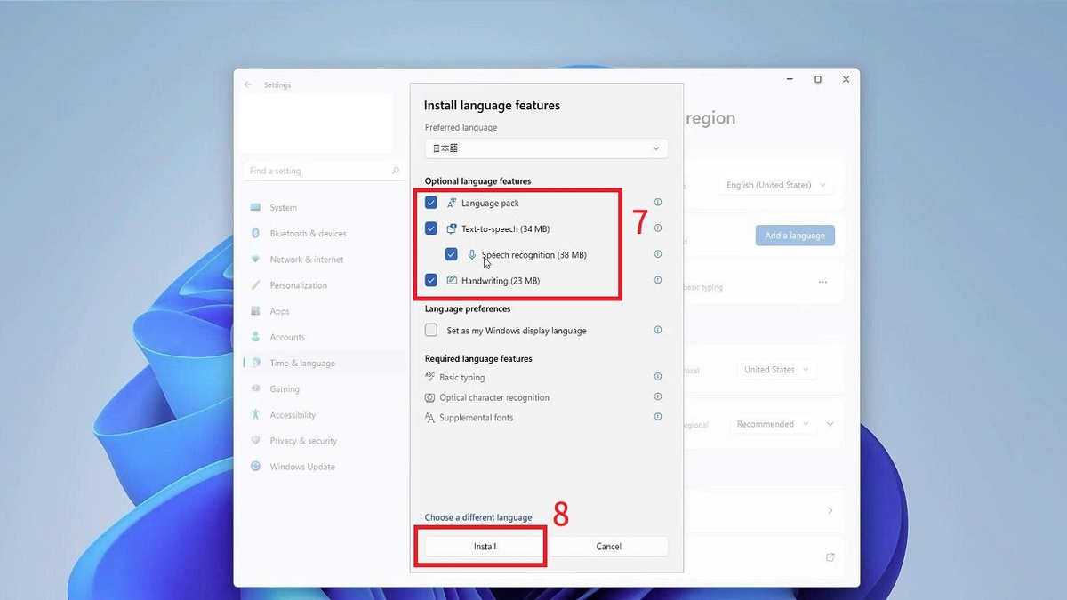 Cách cái đặt và gõ tiếng Nhật trên Win 11 bước 3