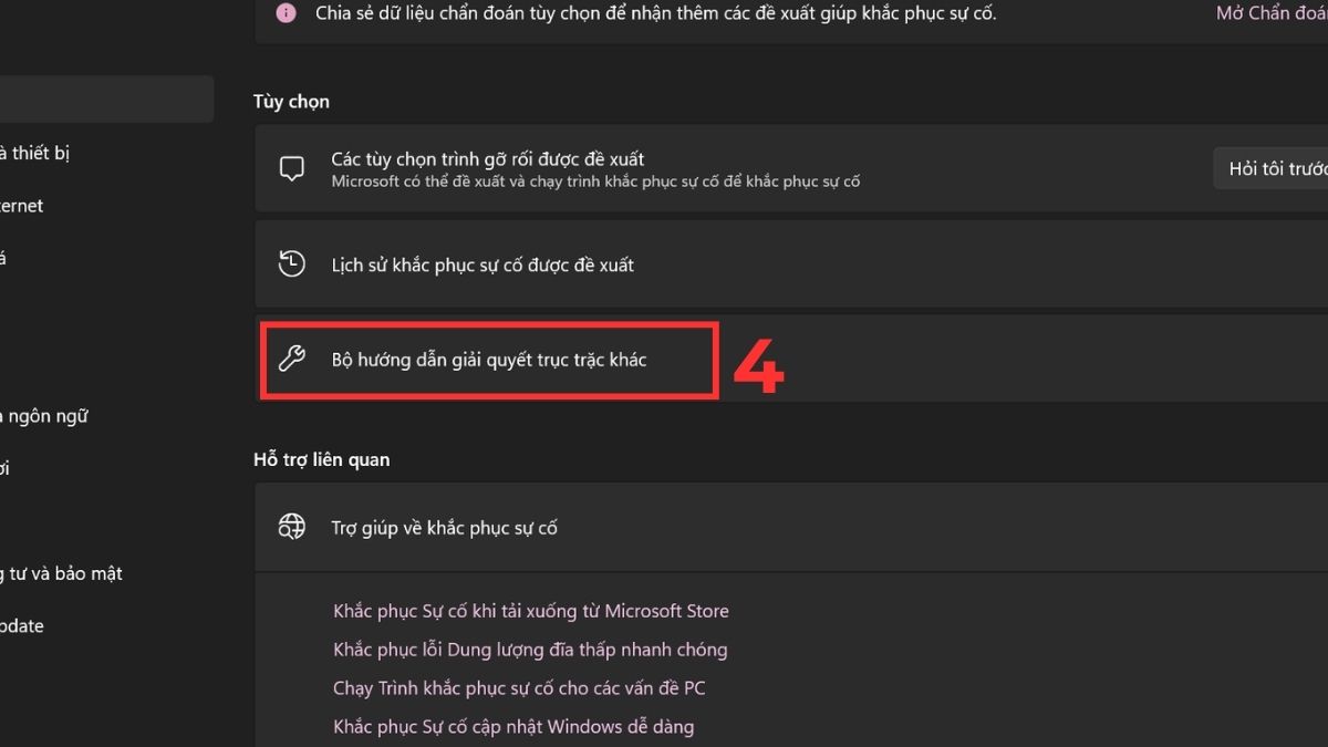 Chạy Troubleshooter để khắc phục tình trạng không hiển thị phần trăm pin laptop bước 3