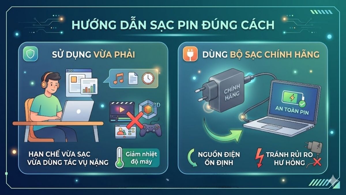 Sạc pin đúng cách để bảo vệ tuổi thọ của pin