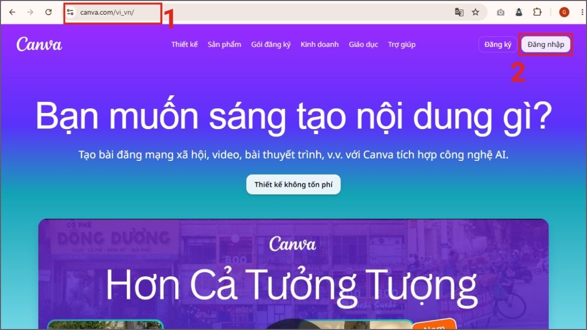 Cách hủy Canva Pro trên máy tính bước 1