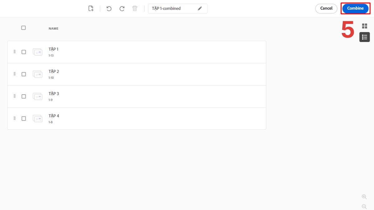 Cách in nhiều file cùng lúc với phần mềm Adobe Reader bước 4