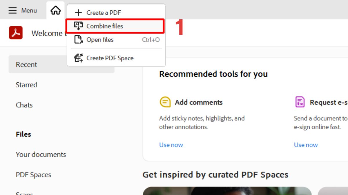 Cách in nhiều file cùng lúc với phần mềm Adobe Reader bước 1