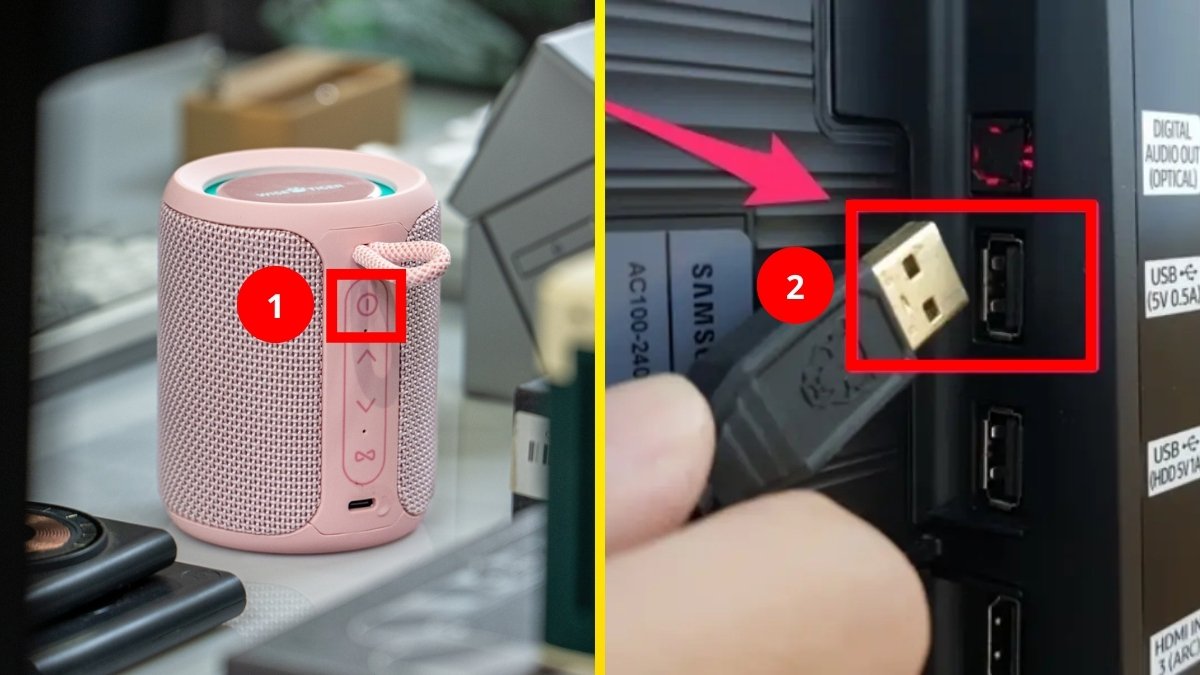 Cách kết nối tivi Samsung với loa không dây WiSA bước 1
