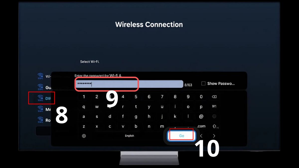 Kết nối trực tiếp qua Menu Cài đặt bước 4