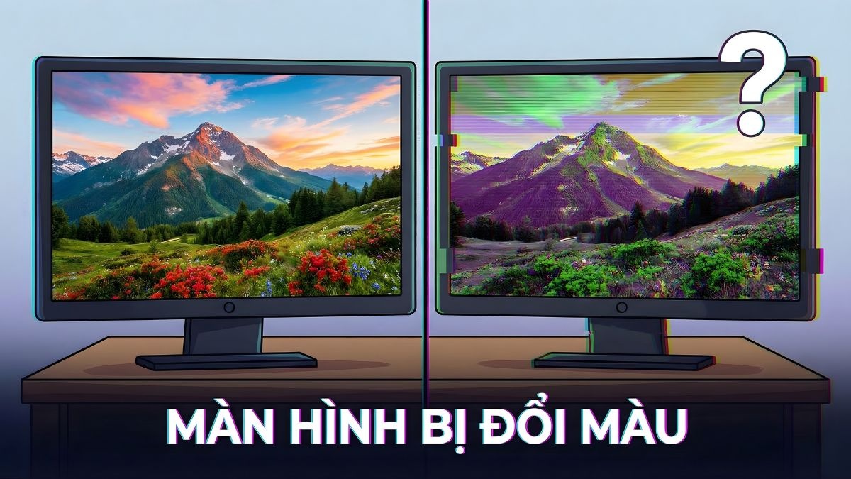 Hiện tượng màn hình máy tính đổi màu nói lên điều gì